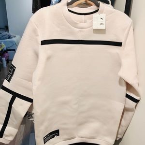UEG x PUMA crew sweatshirt in white unisex NWT